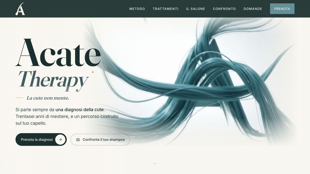 La home di Acate Therapy