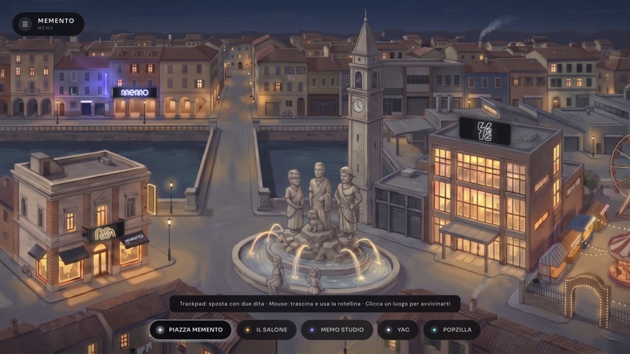 La home di Mondo Memento